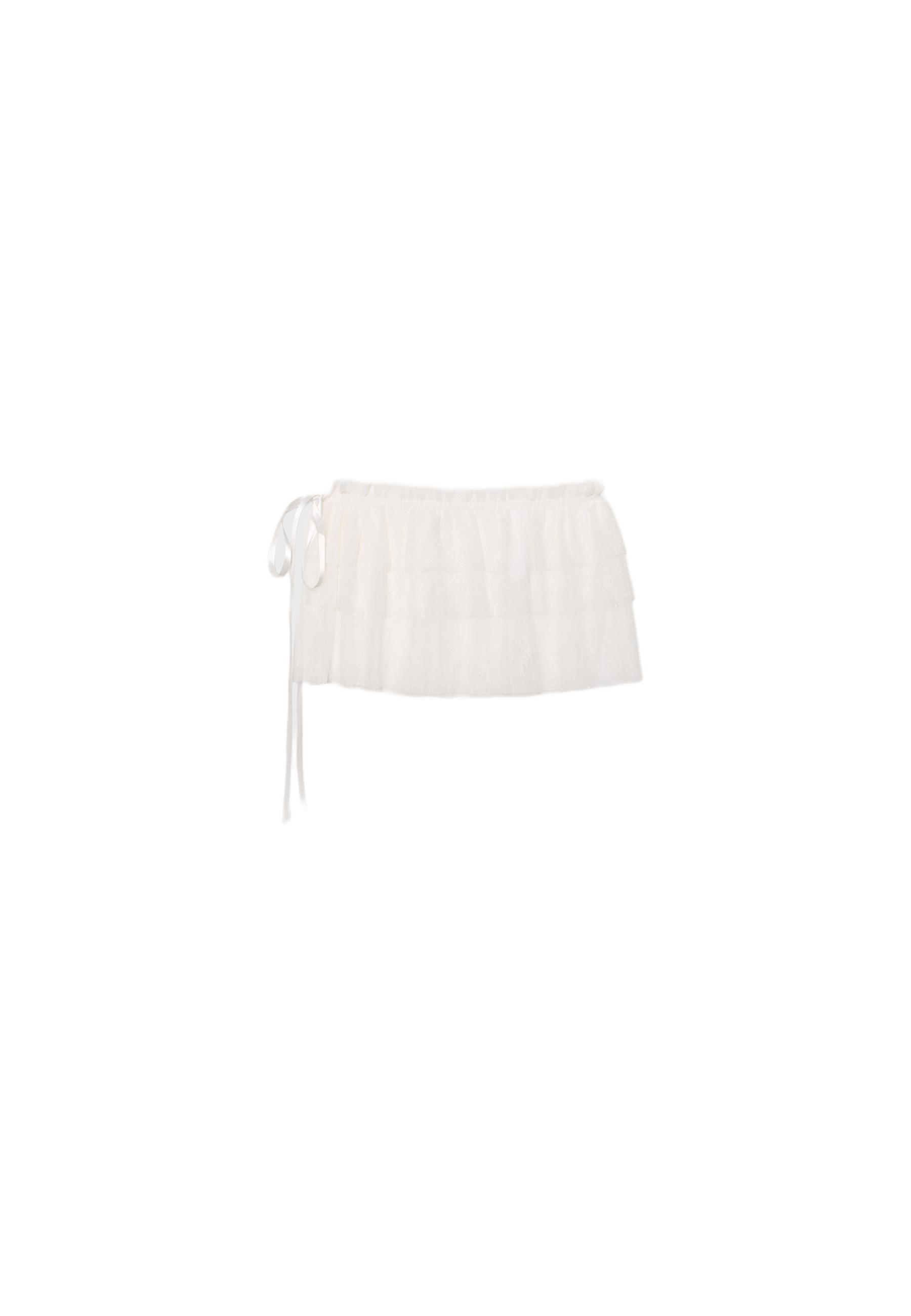 Lace pareo skirt — Ecru