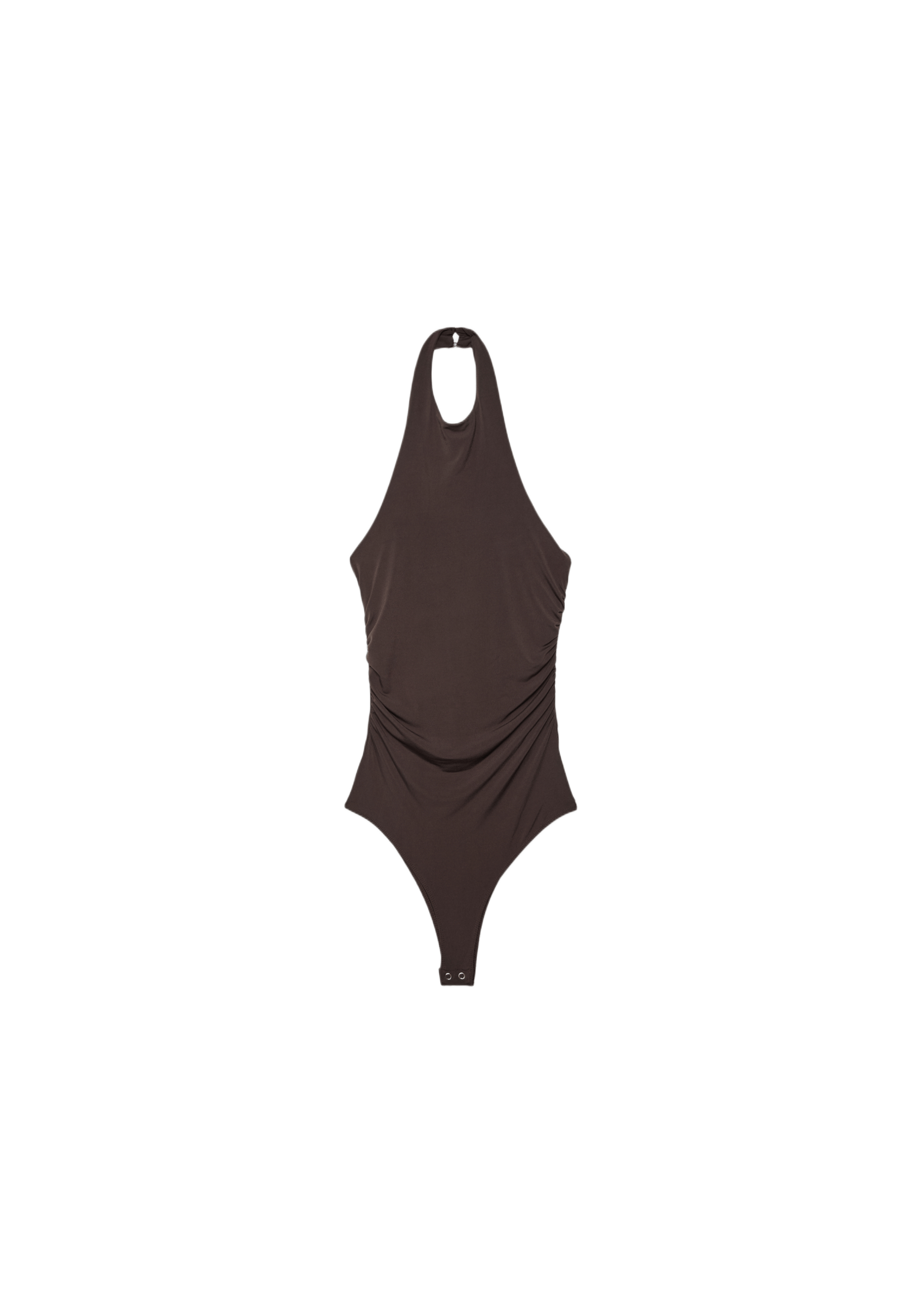 Halterneck bodysuit — Brown