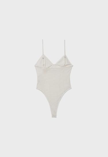 Lace strap bodysuit — Vanilla 8