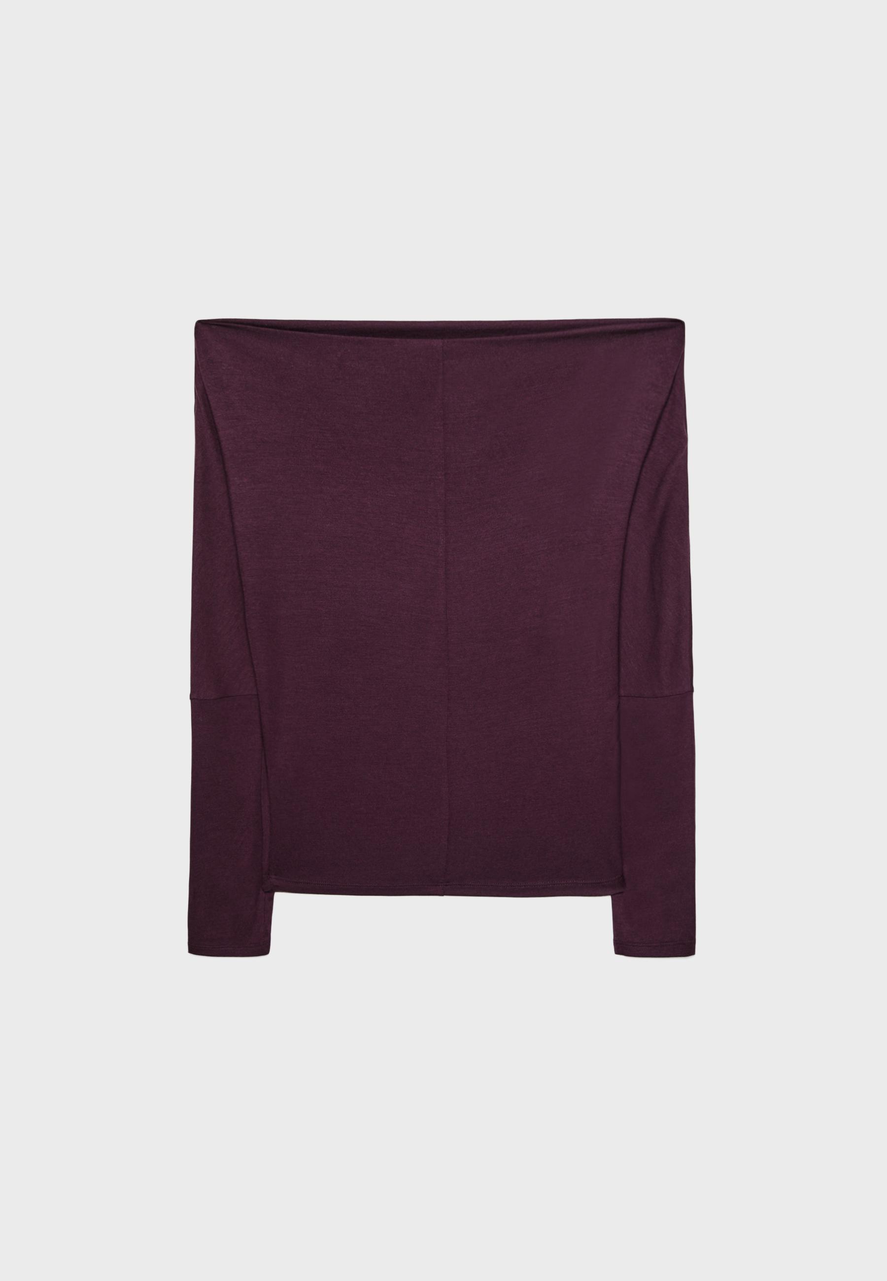 Asymmetric modal top — Purple