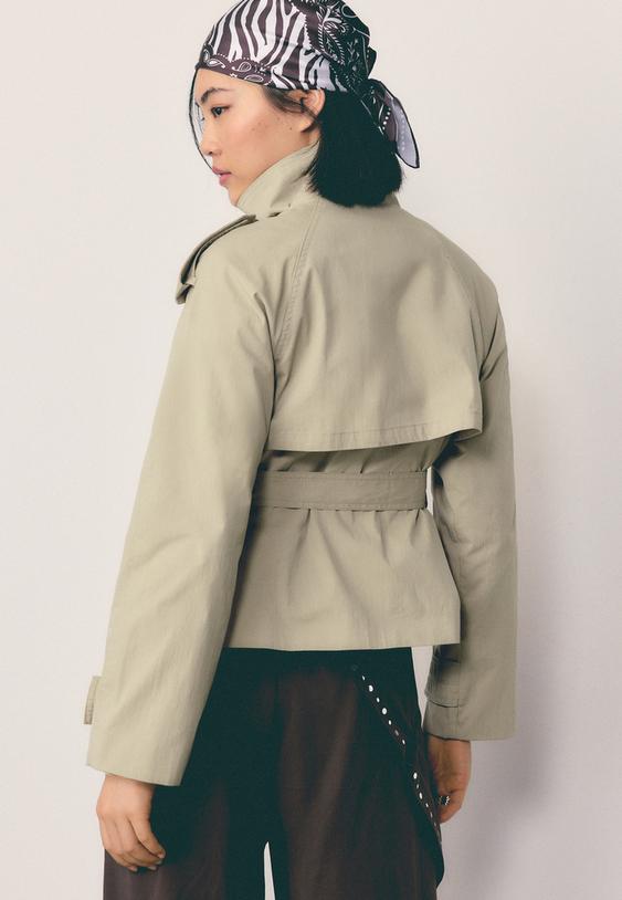 trench gola alta cinto