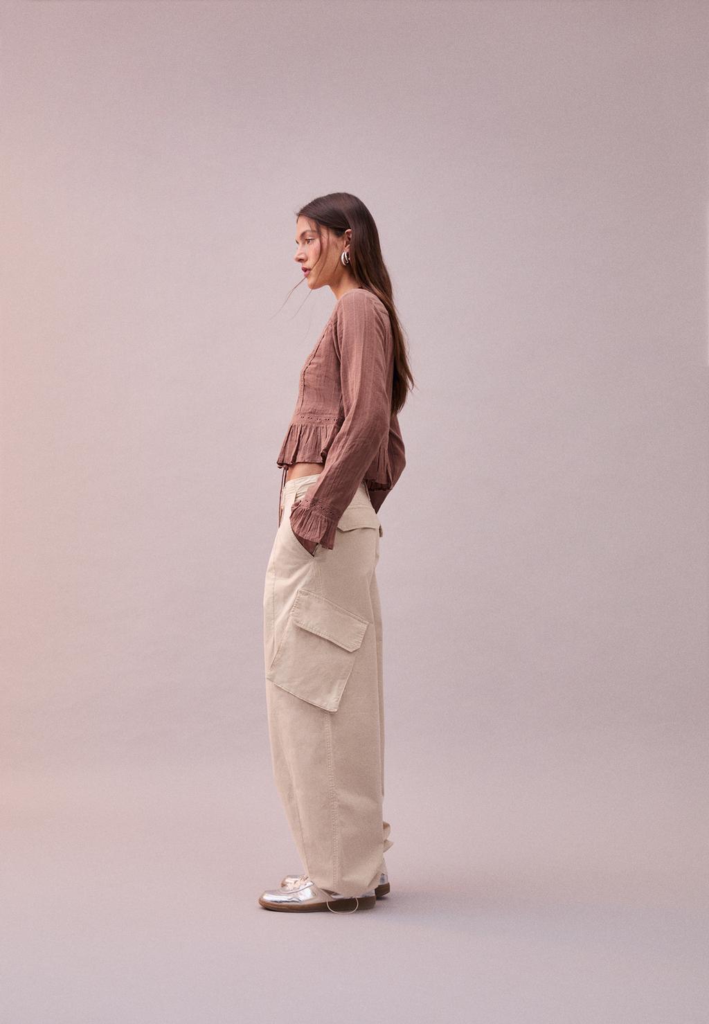 Barrel balloon cargo trousers