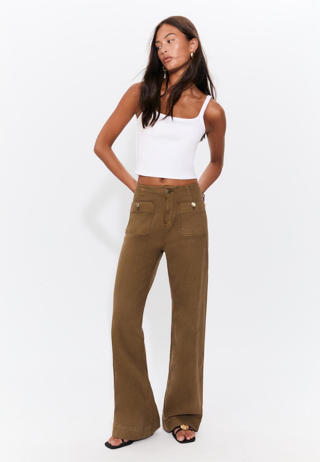 D77 Pantalon minimaliste poches