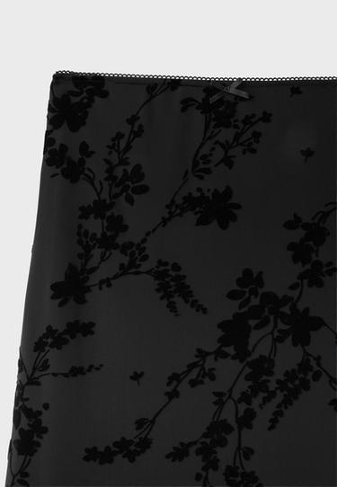 Straight tulle mini skirt — Black 9