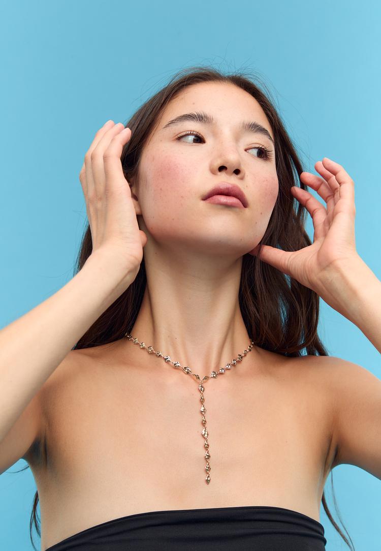 collar lariat rombos