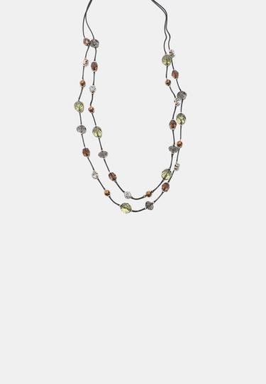 Beaded necklace — Khaki 3