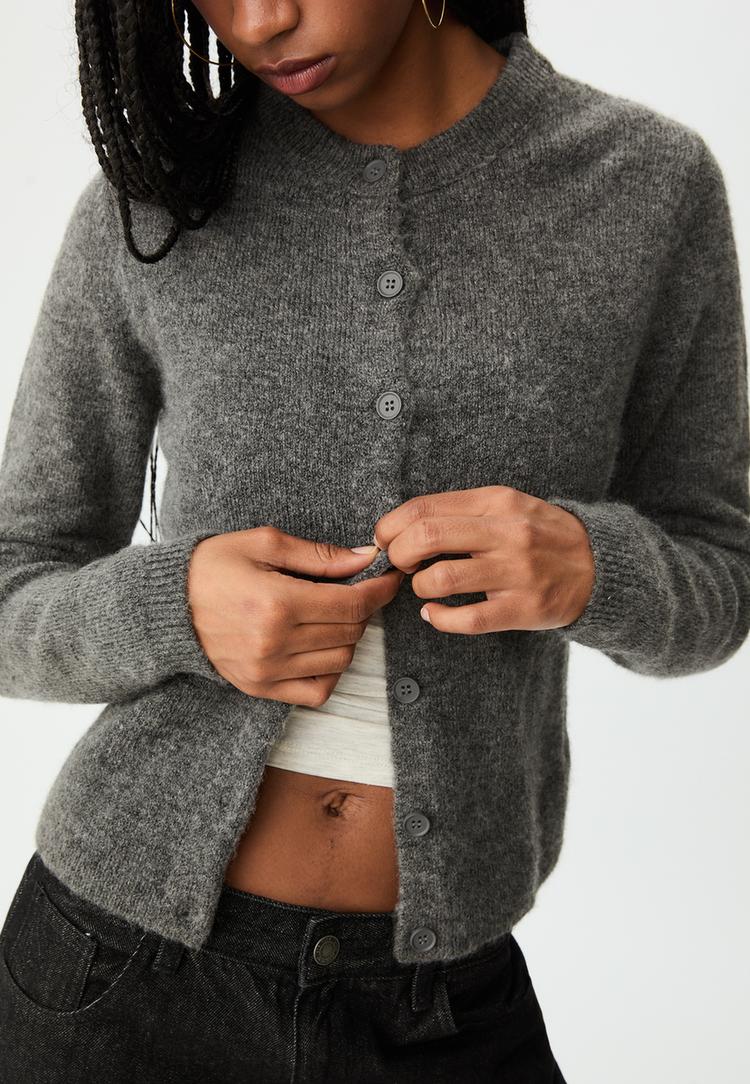 chaqueta botones punto