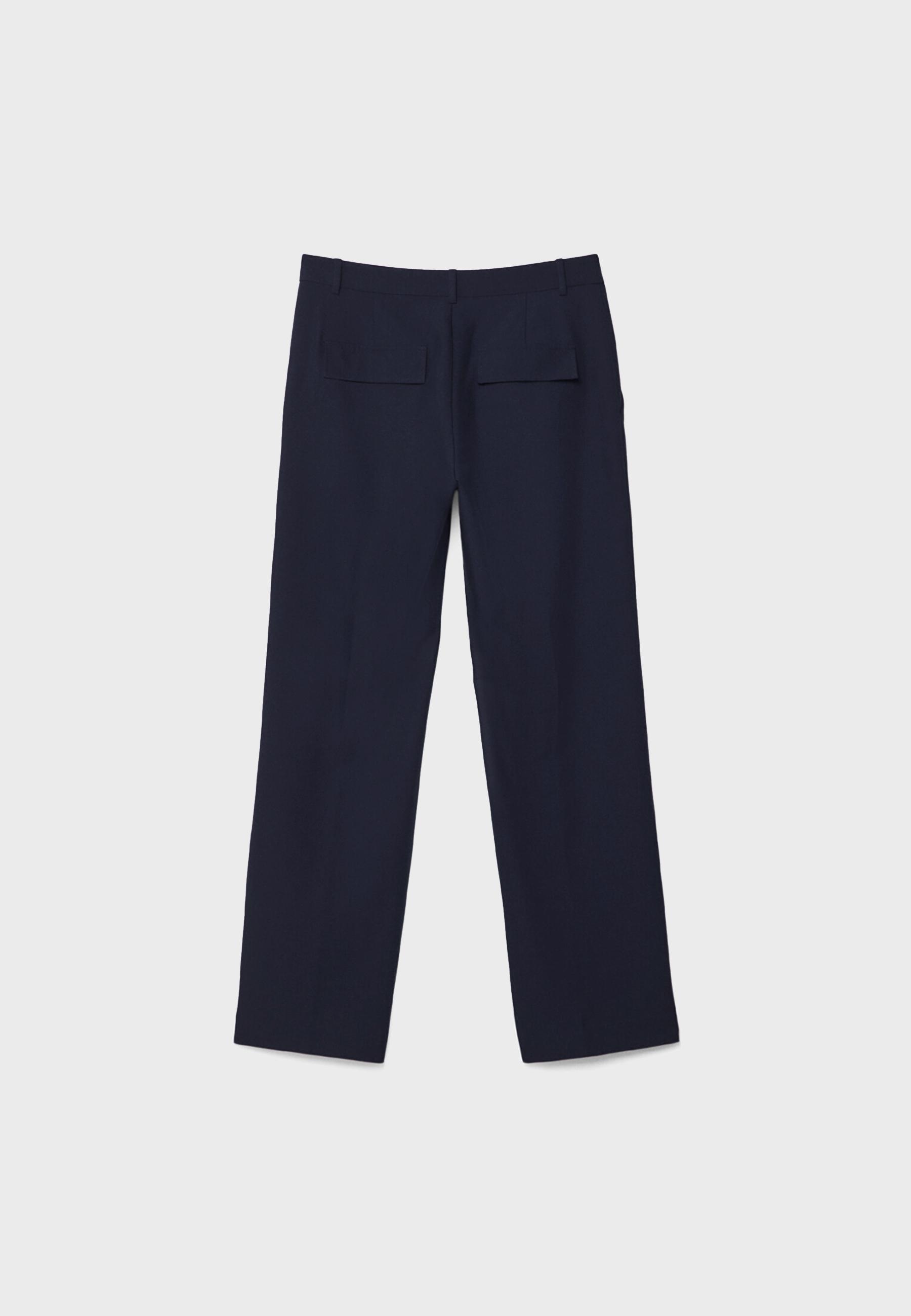 Smart trousers with pockets — Navy blue