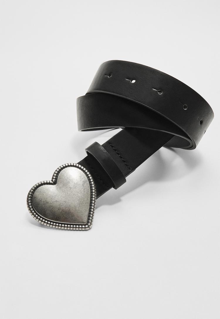 heart buckle belt