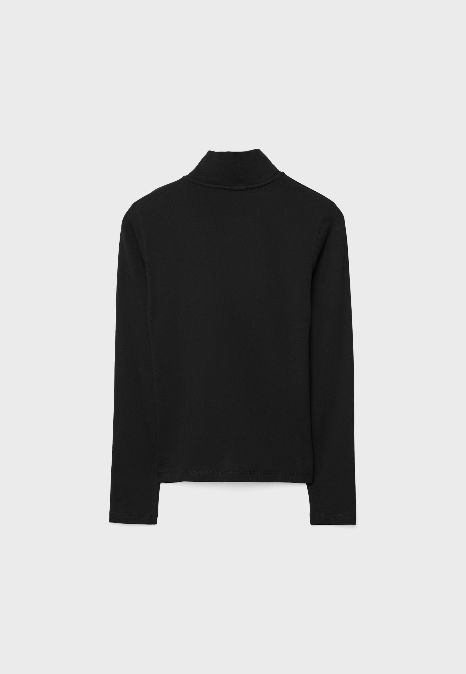Double zip t-shirt — Black