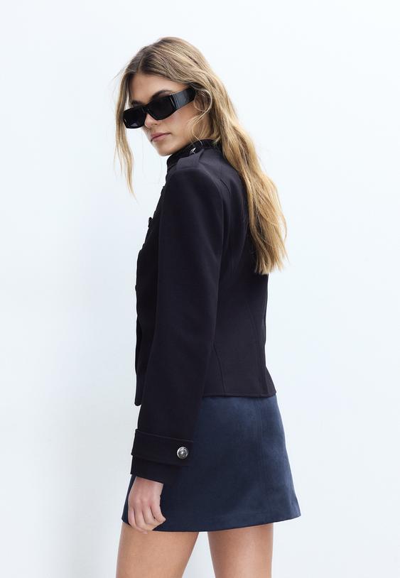 suni suet mini sort etek