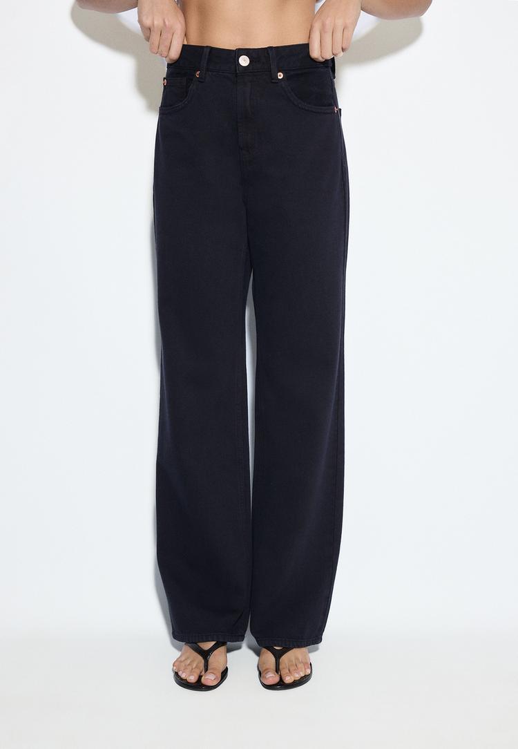 Stradivarius D92 Straight Fit, Bő Szárú Farmernadrág 0-011 42