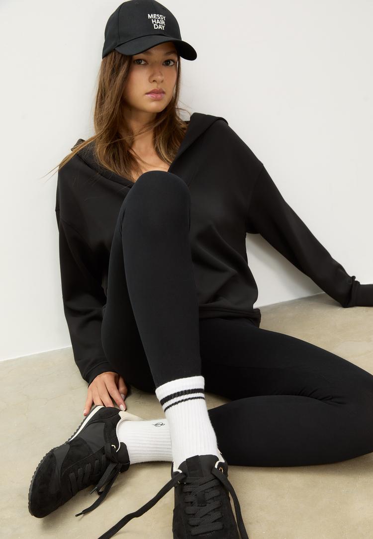 cotton leggings with invisible seam