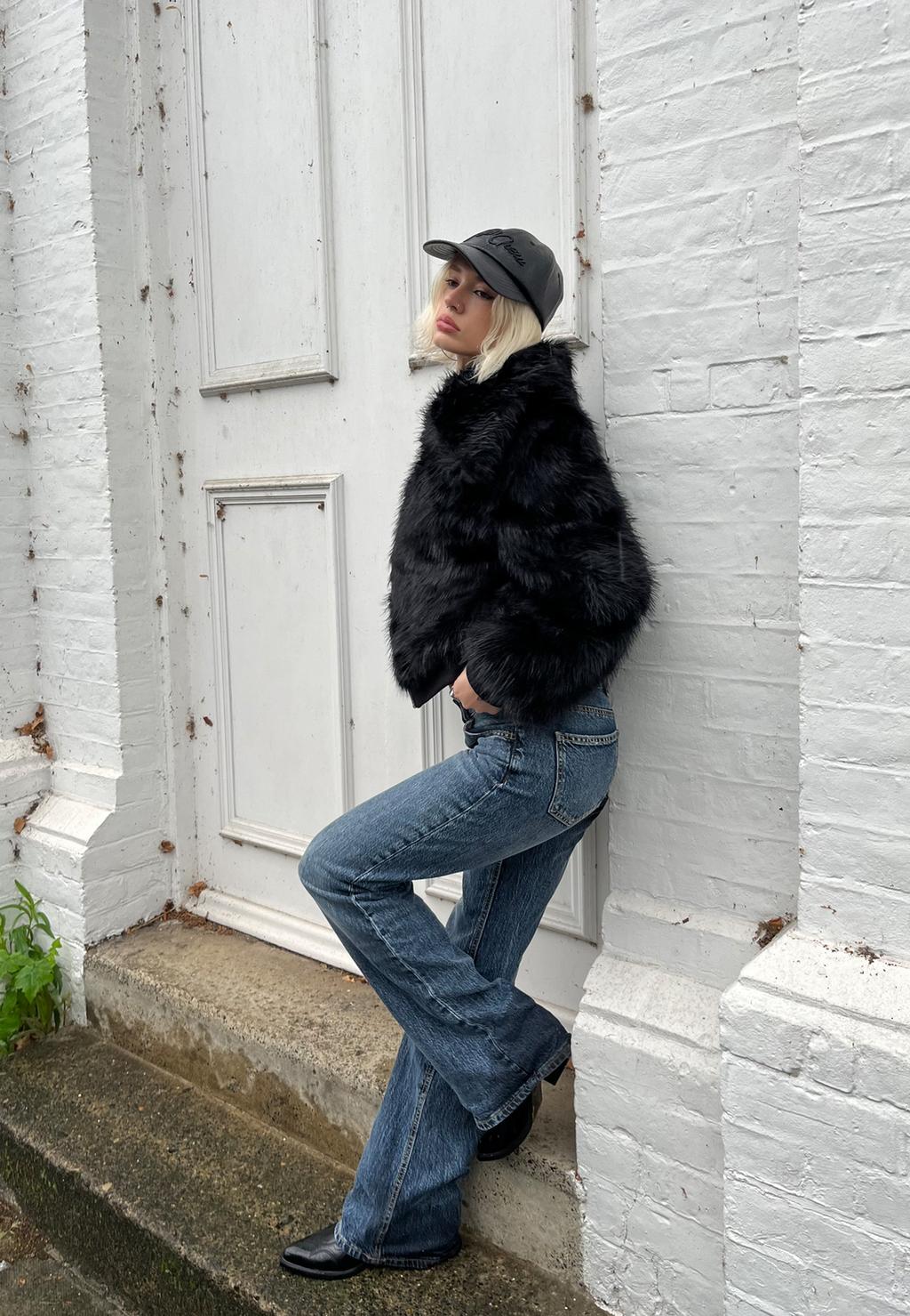 Bootcut-Jeans mit tiefem Bund