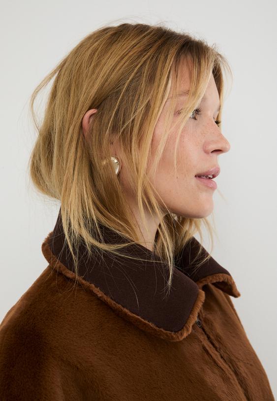 reversible faux fur jacket