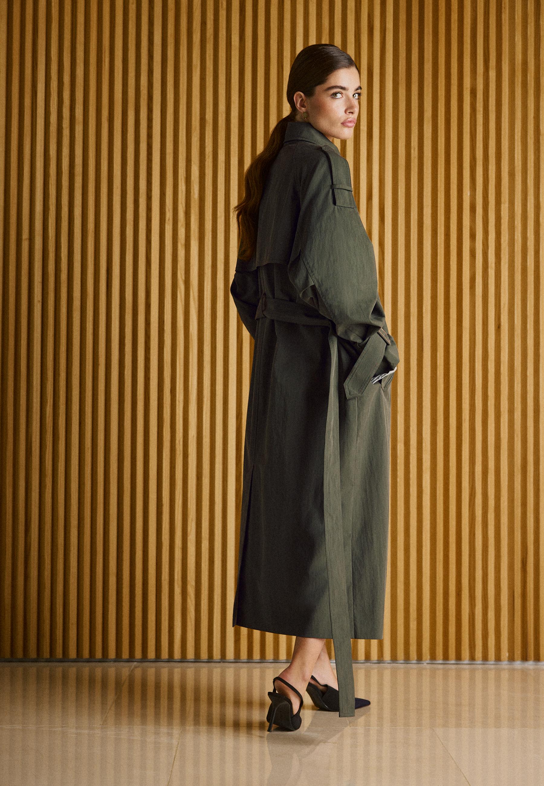 Oversize trench coat — Khaki