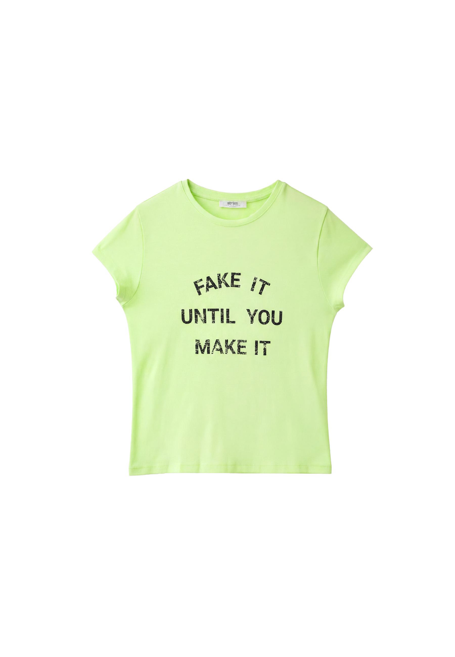 Slogan short sleeve T-shirt — Green