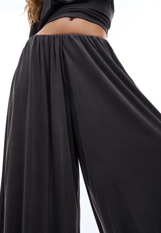 Stradivarius Pantalon Ballon Fluide Doux Gris Marengo Xs