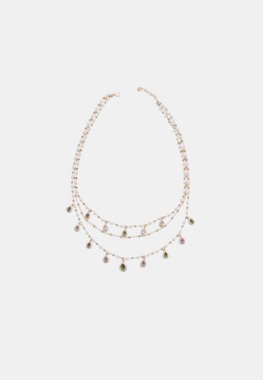 Long multi-charm necklace — Gold 5