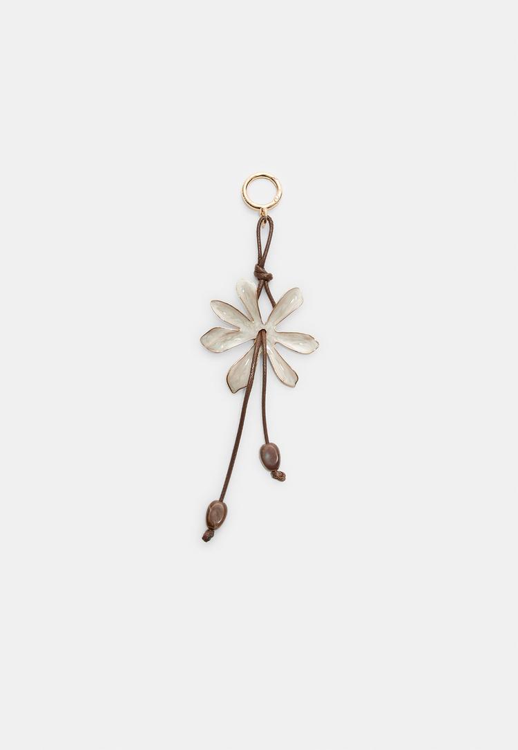 Stradivarius Nyckelring Med Emaljerad Blomberlock Os