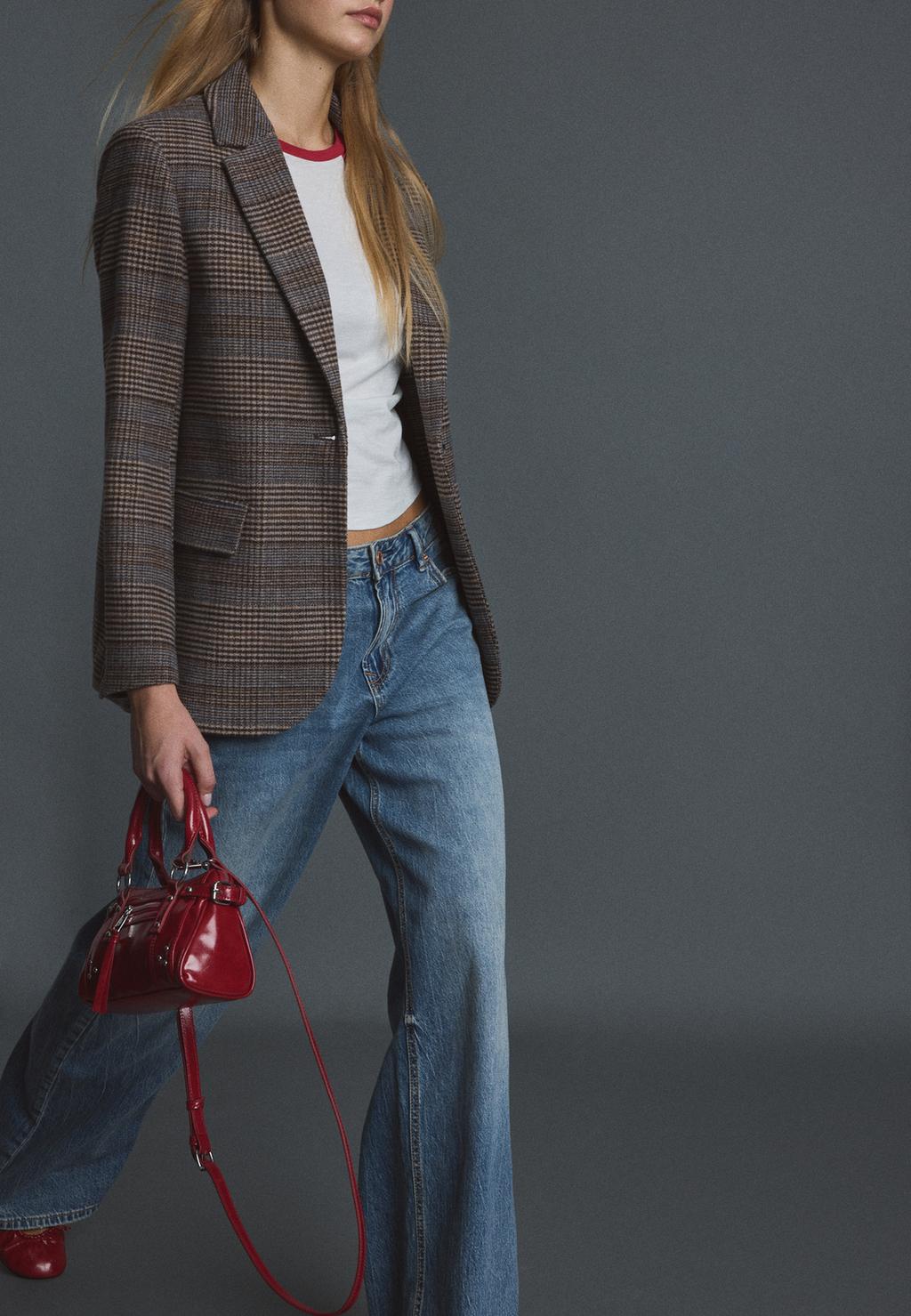 Basic wool-blend blazer