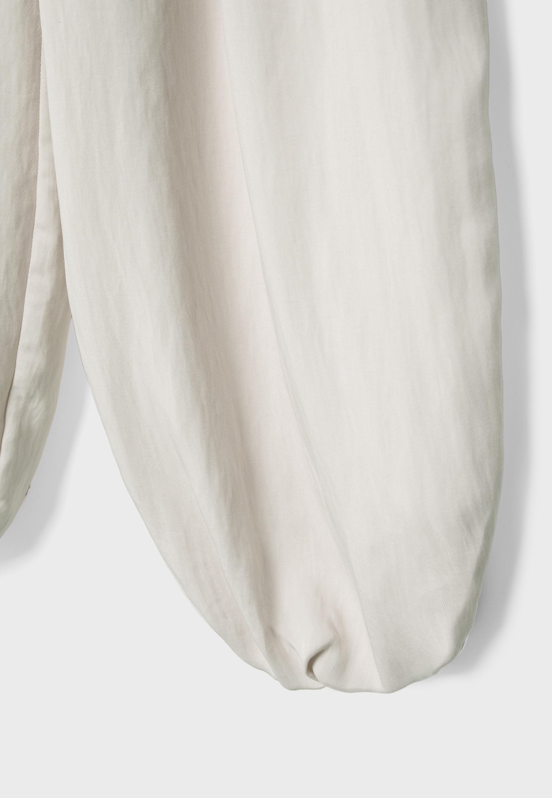 Balloon trousers with buckle — Ecru