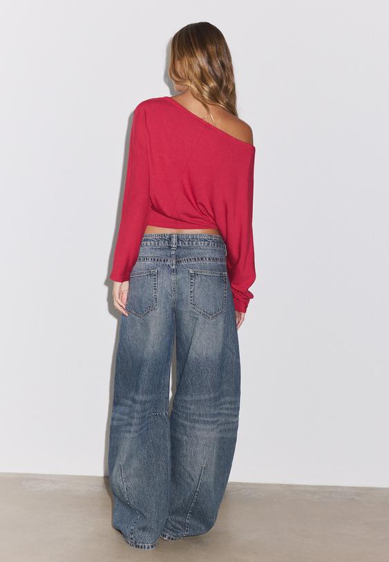 jeans barrel a vita bassa