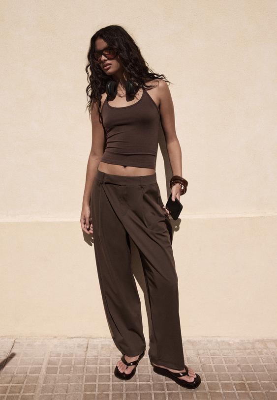 dressy darted trousers