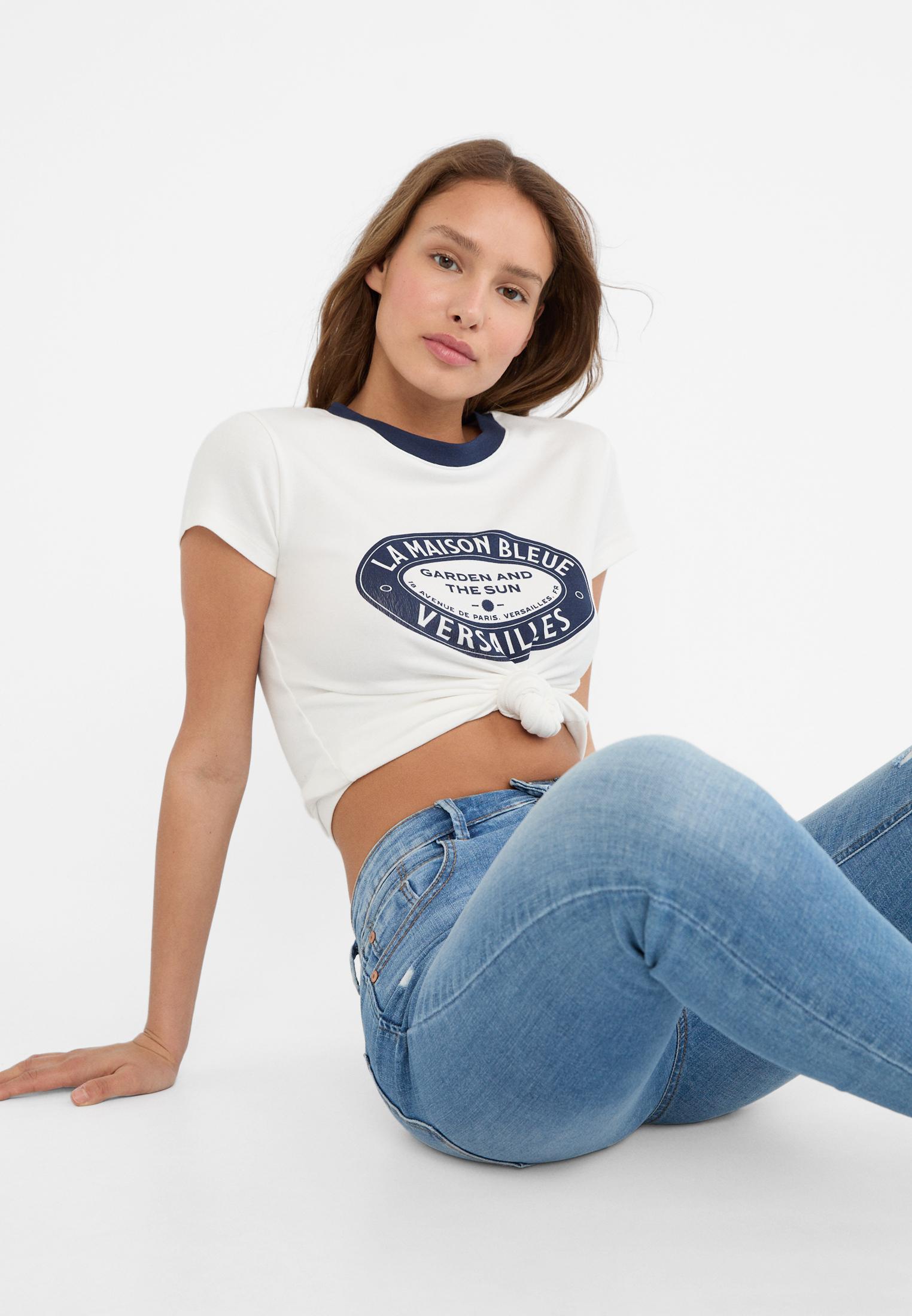 D09 Super high-waist skinny jeans — LIGHT BLEACH