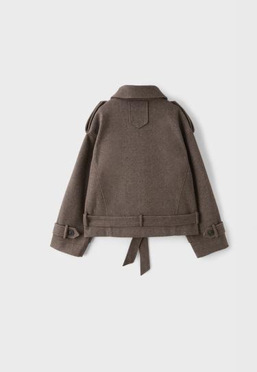 Oversize soft-touch trench coat — Brown 5