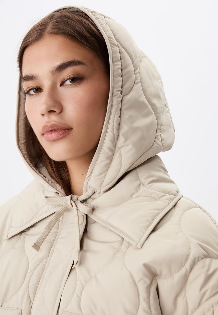 hooded puffer jacket
