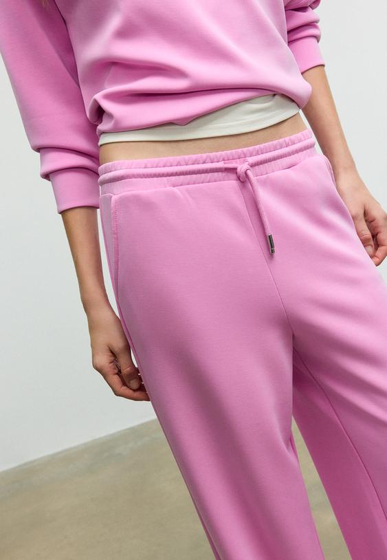 pantaloni jogger palazzo morbidi al tatto