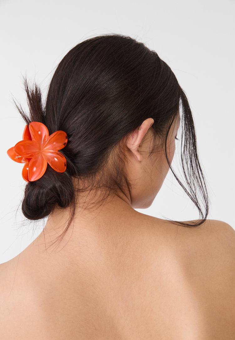 set 3 pinzas de pelo flor