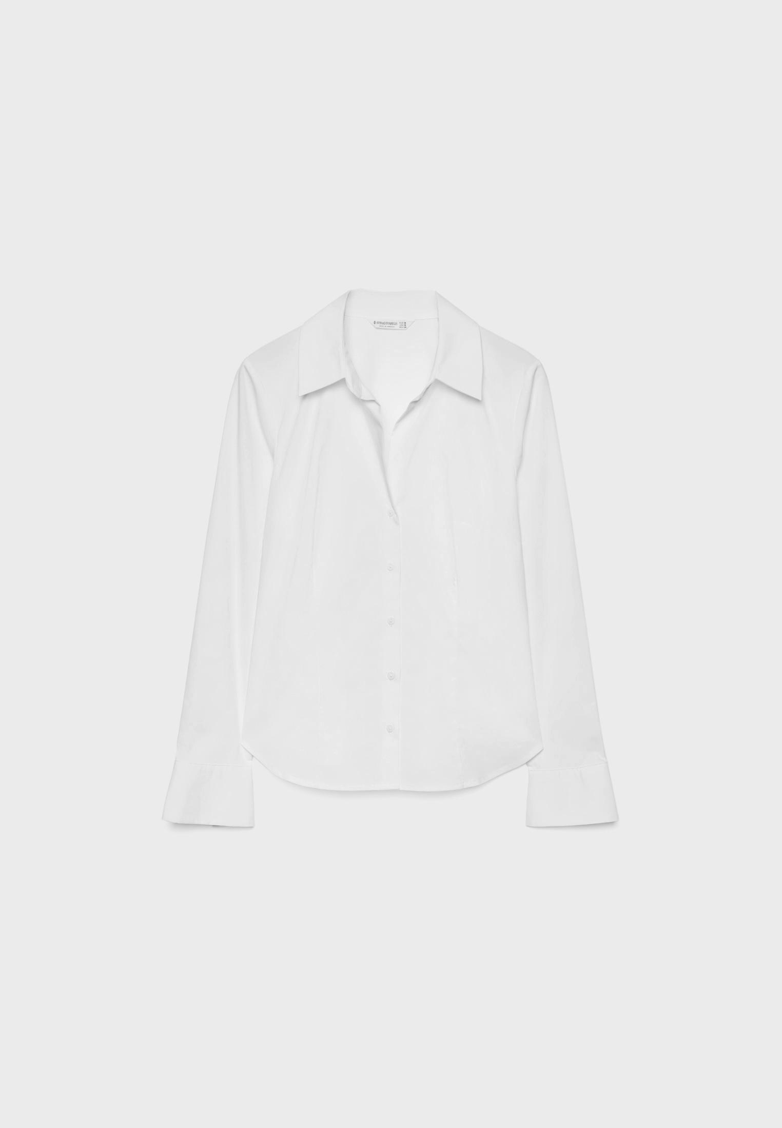 Fitted Basic Shirt — White
