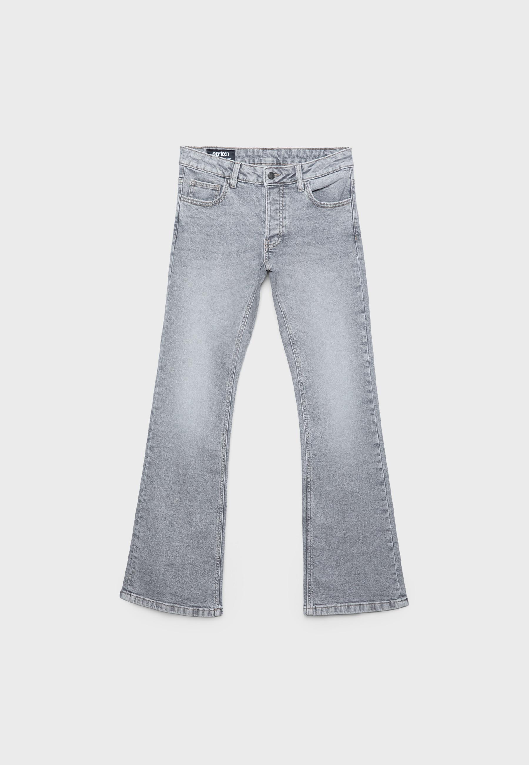 Düşük bel bootcut kesim kot pantolon - Görsel 6