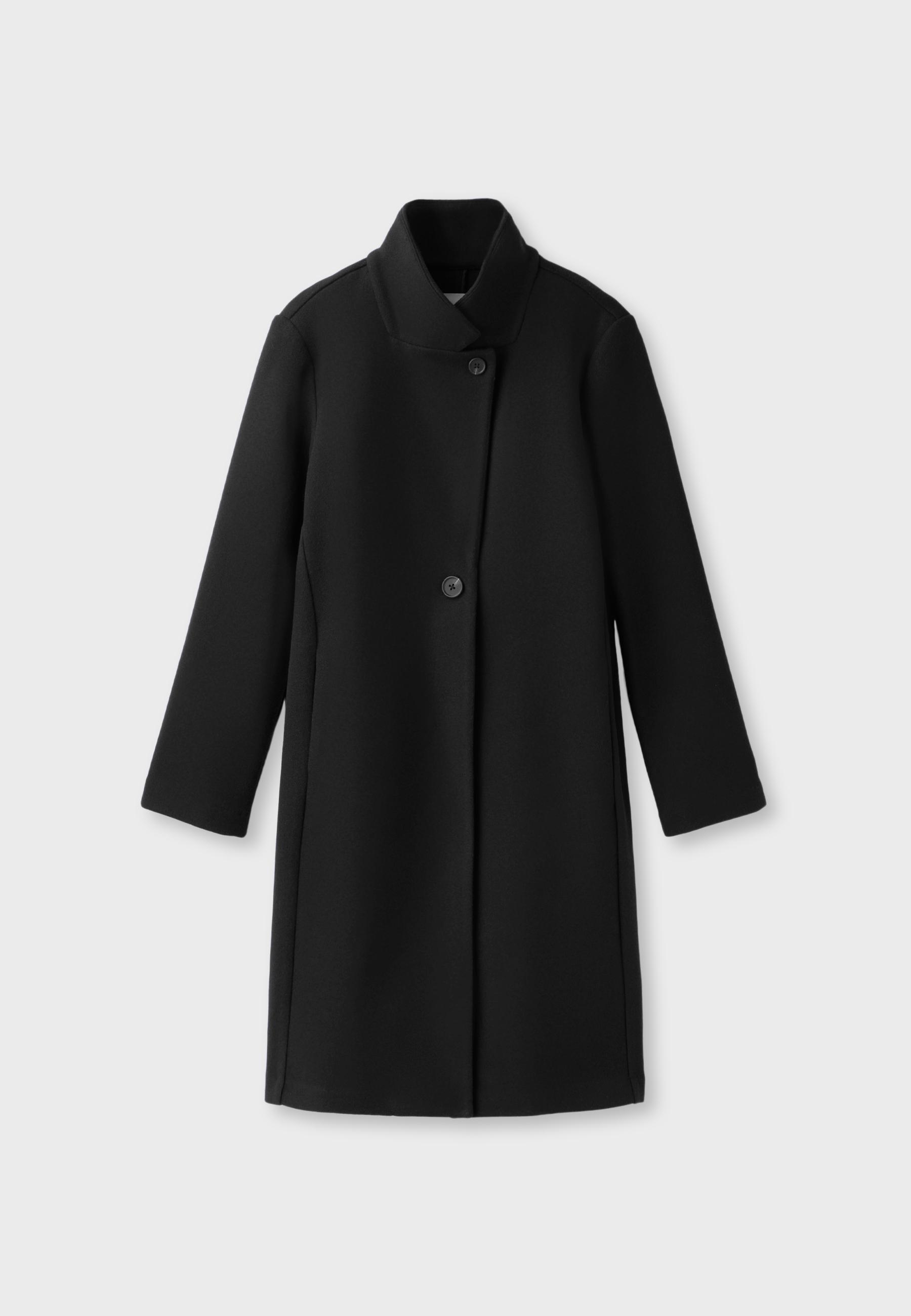 Basic soft-touch coat — Black