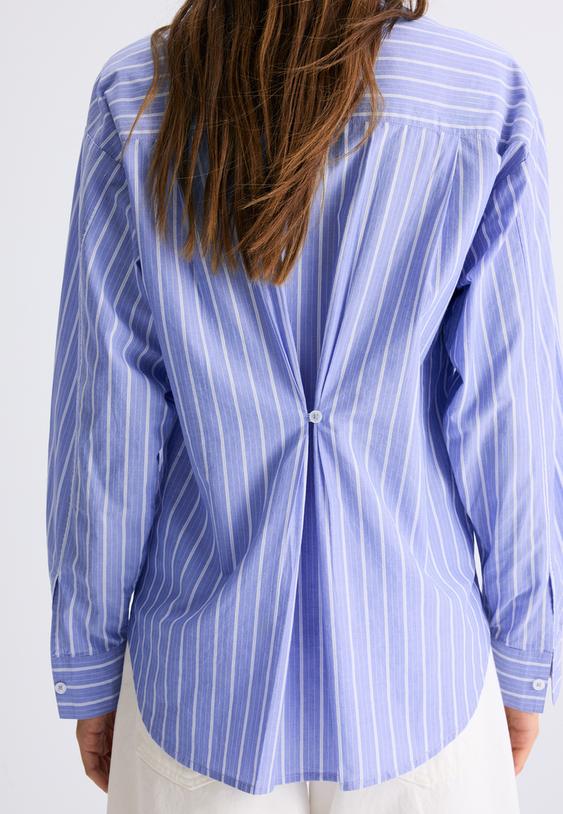 chemise en popeline coupe droite ajustable
