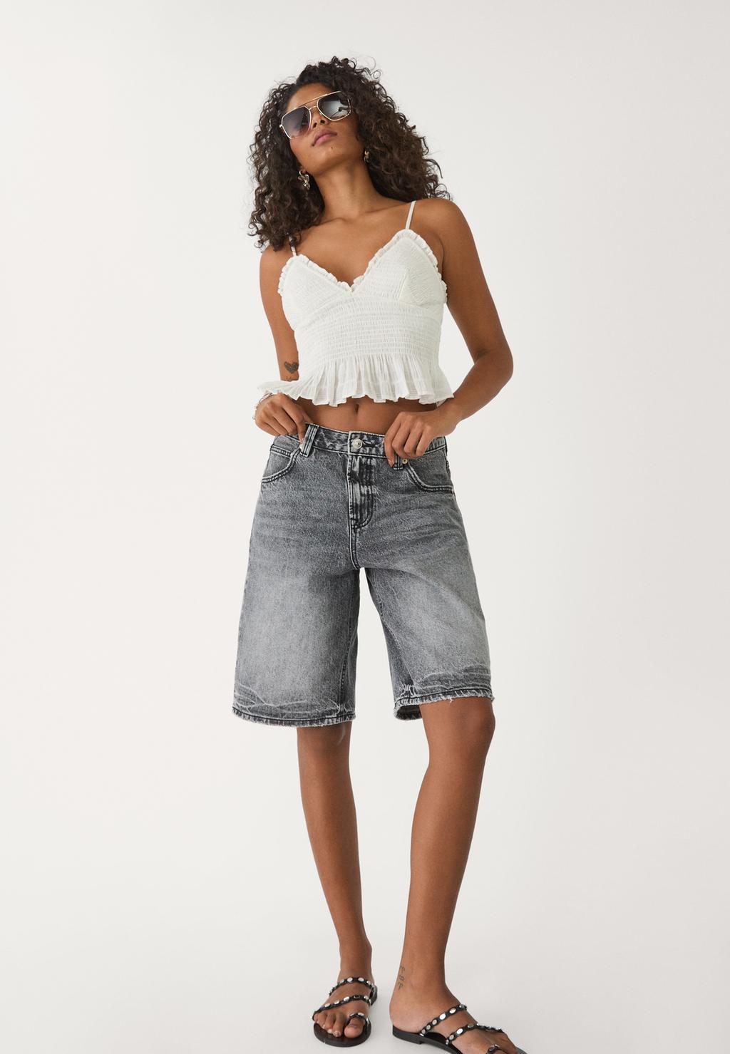 D95 Jort bermuda denim