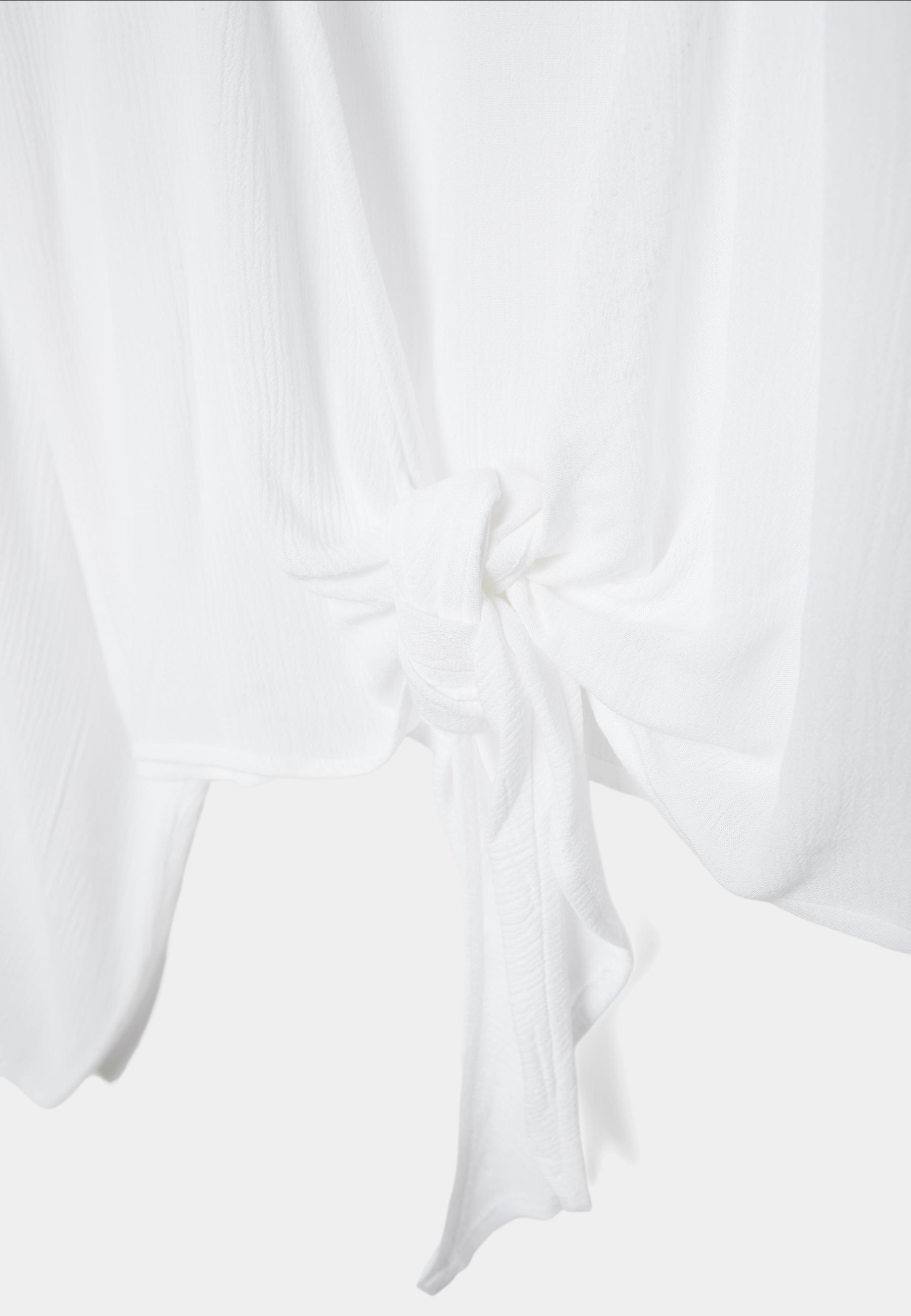 Flowing open blouse — White