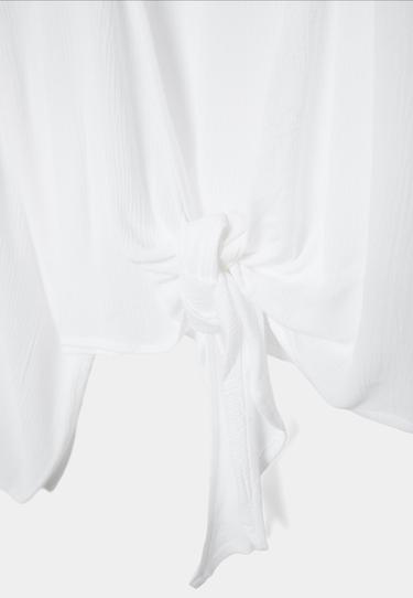 Flowing open blouse — White 8