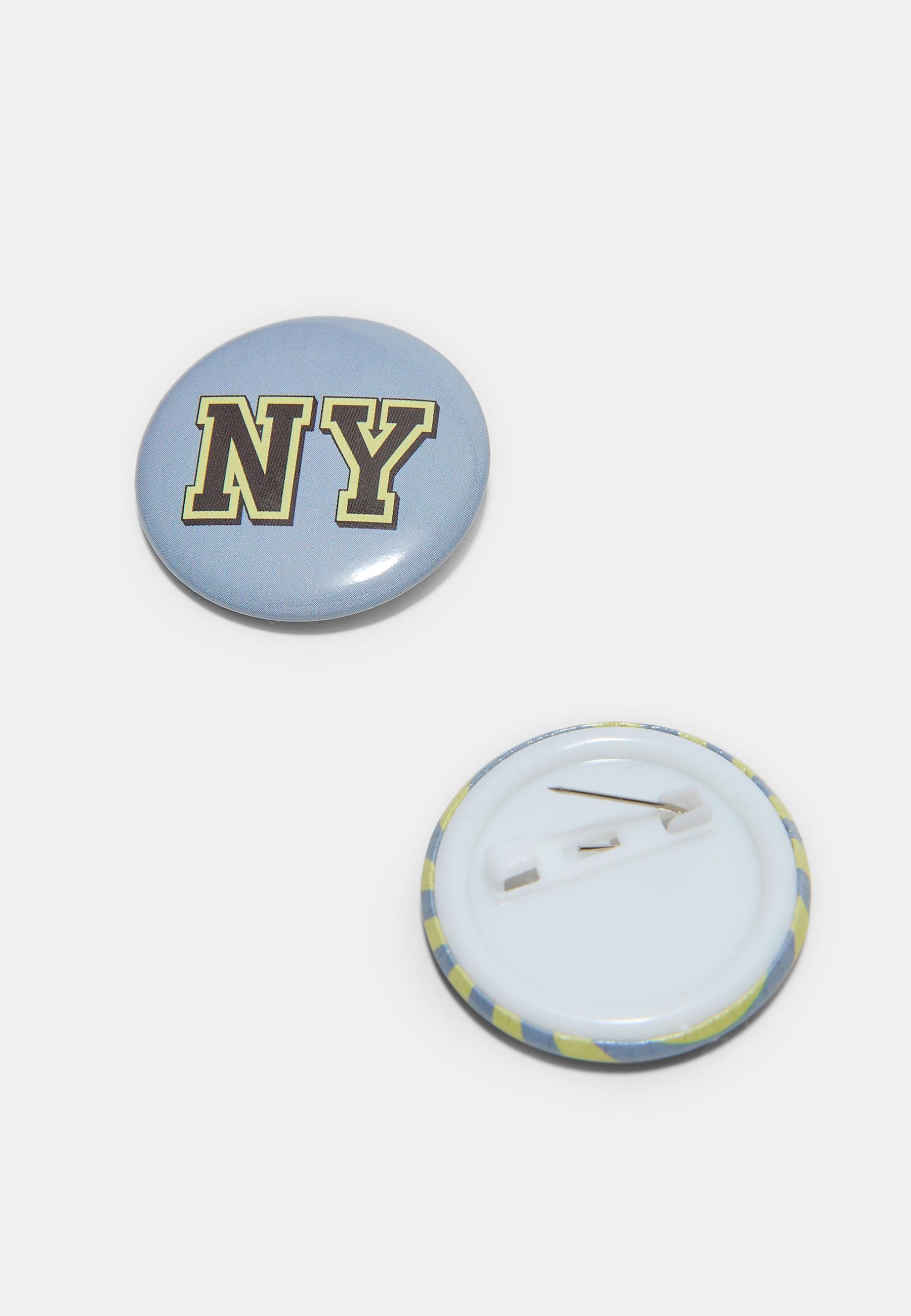 Set of 6 pins — Pastel yellow