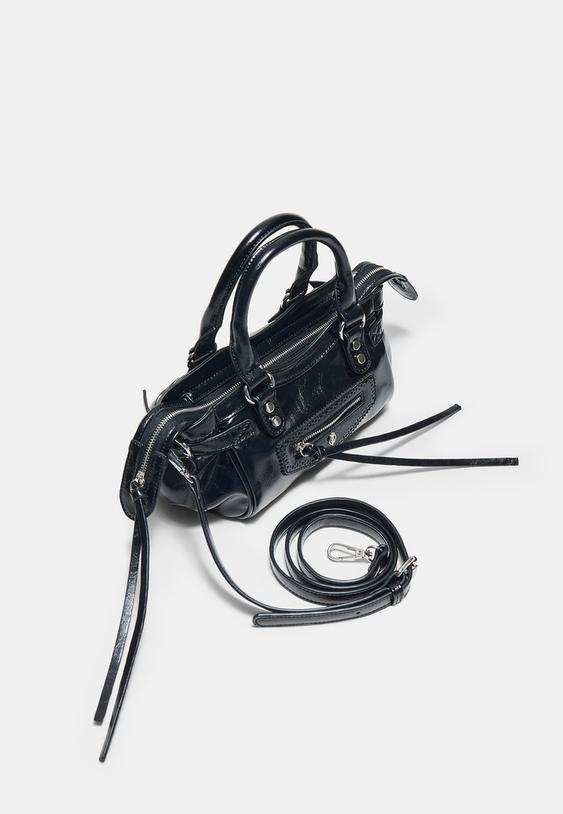 Stradivarius City Crossbody Bag Black Os