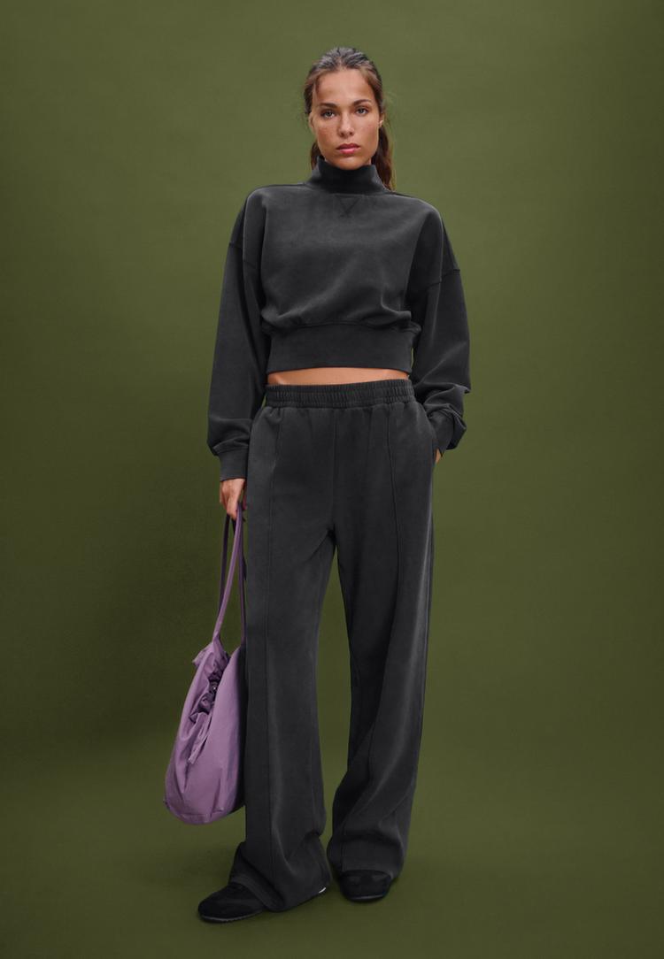 dik yaka onterlok sweatshirt