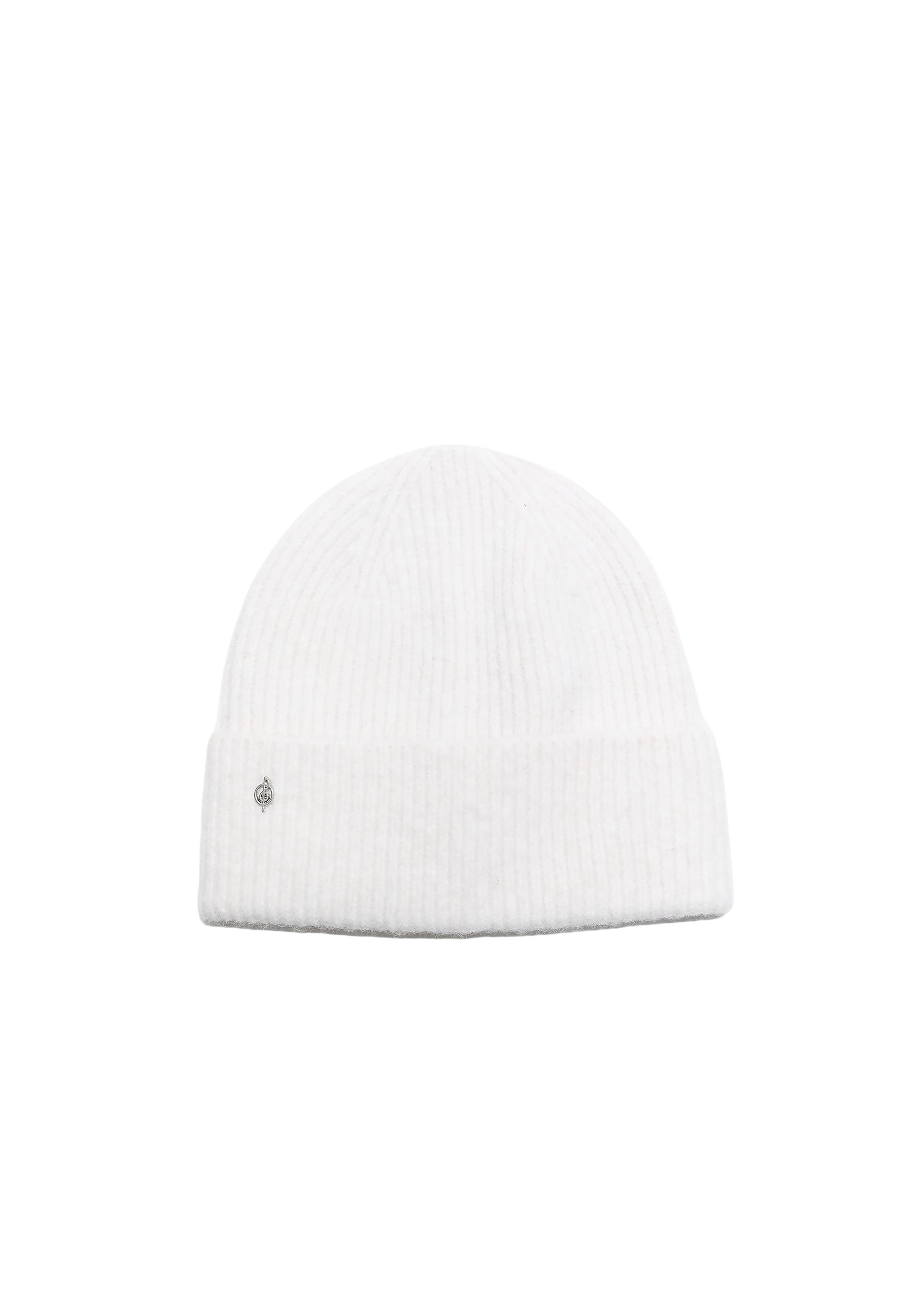 Basic knit hat — Ecru