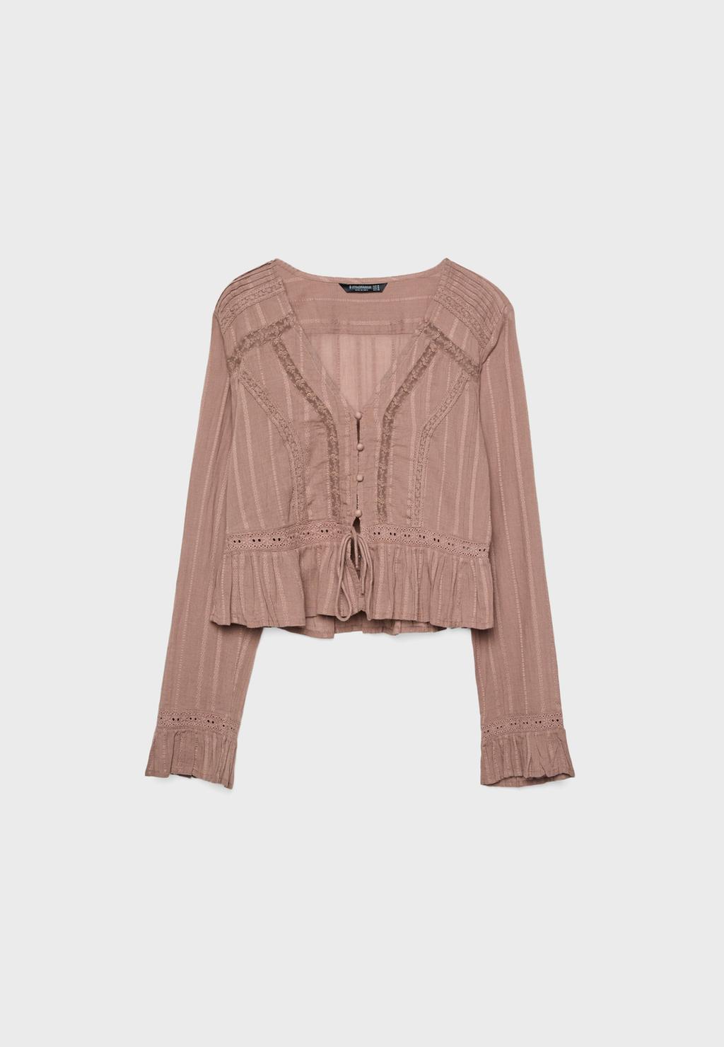 Blouse fluide dentelle