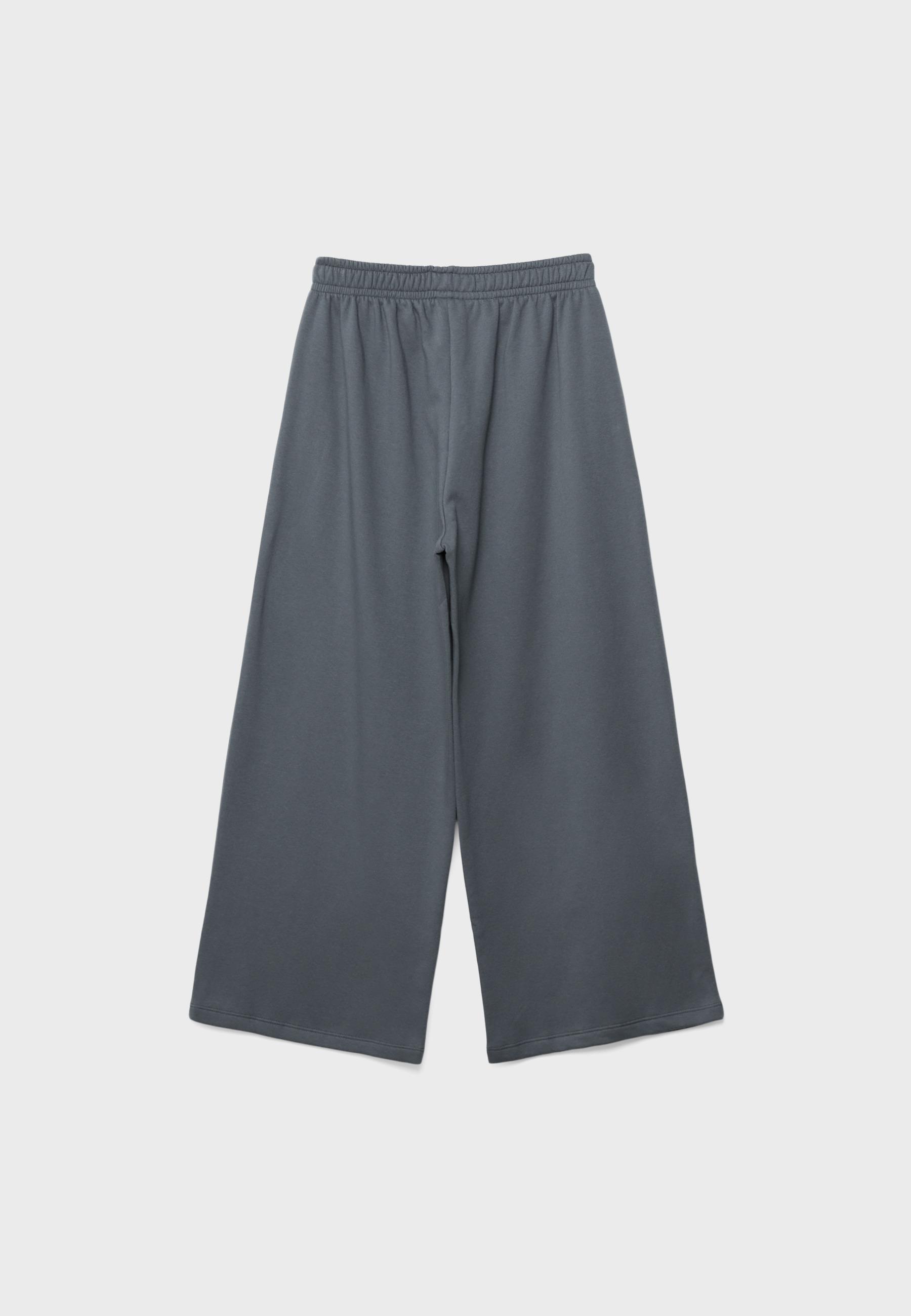Studded plush trousers — Dark grey