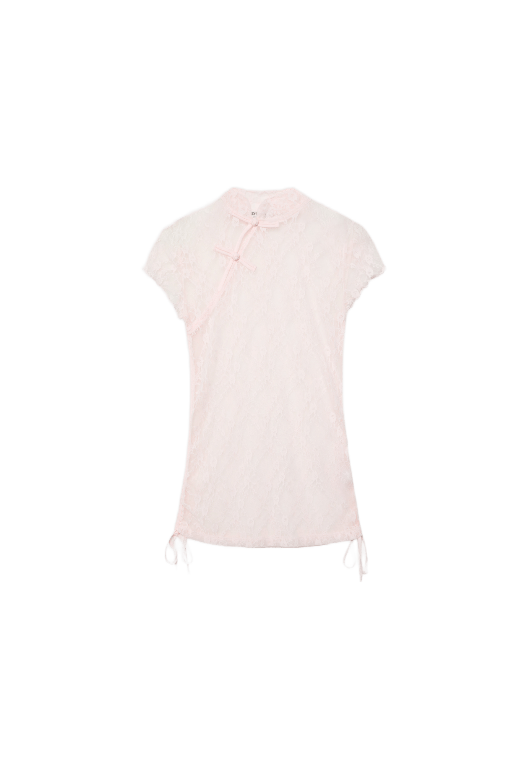 Qipao tarzı kısa kollu tişört - Görsel 12