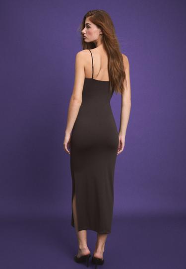 Fitted sculpt  dress — Brown 5