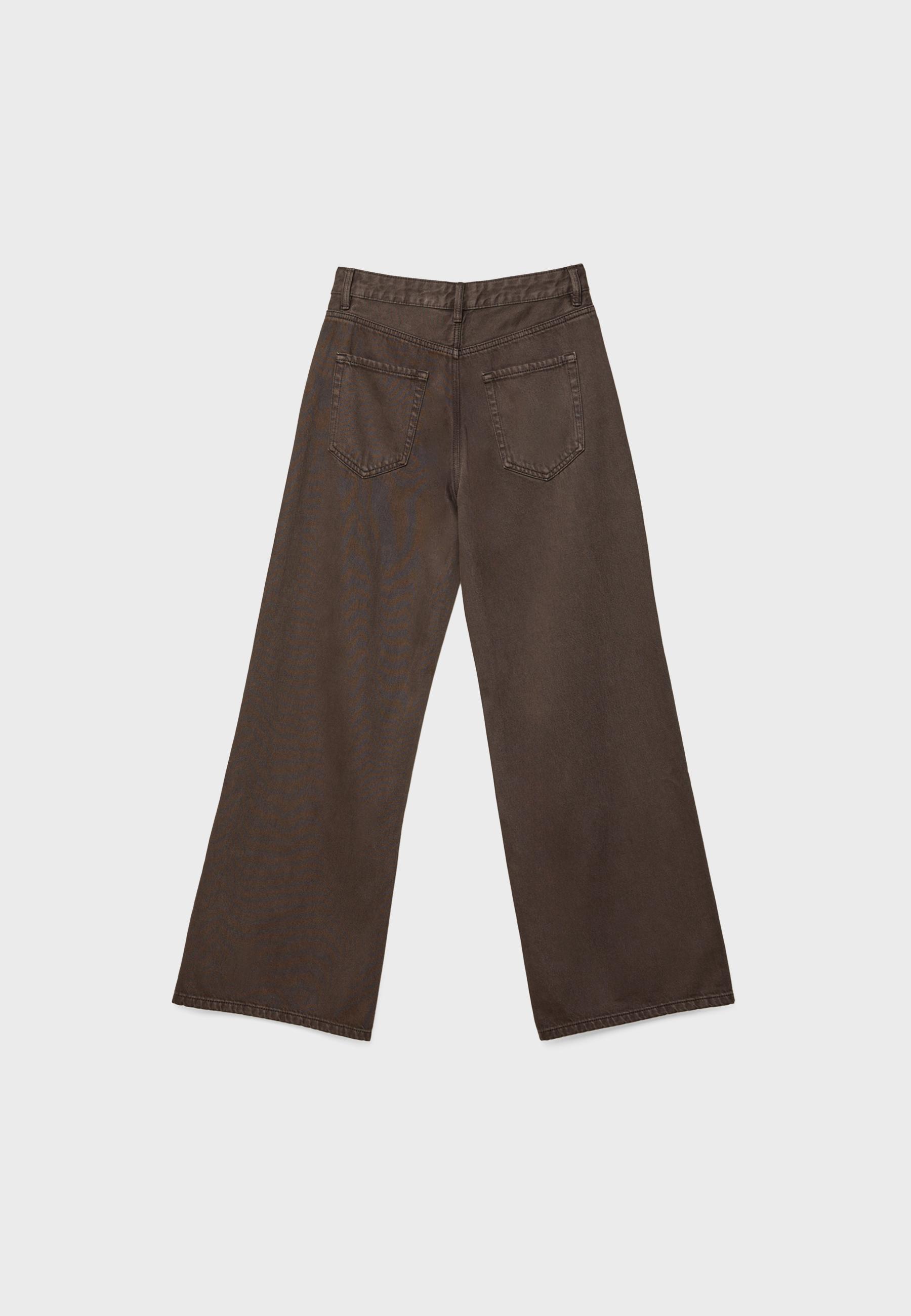 Wide-leg jeans — Brown