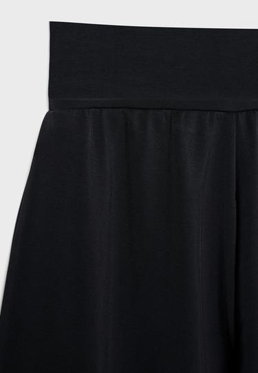 Soft-touch balloon jogger trousers with turn-up waist — Black 7